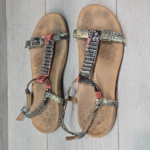 Vionic Women Navassa Multi-Color Strappy Sandals Shoes Sz 10 - Picture 2 of 10